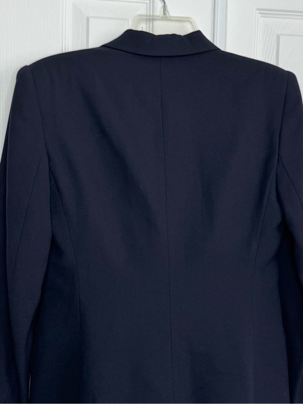 Vintage 90’s Lauren Ralph Lauren Navy 3D Crown Crest Wool Blazer Jacket Size 2P - Picture 6 of 13